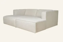 Forms & Objects 3-sits modulsoffa med schäslong natur - 228x154x73 cm