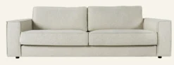 Discount Forms & Objects 3-sits soffa natur - 222x95x79 cm