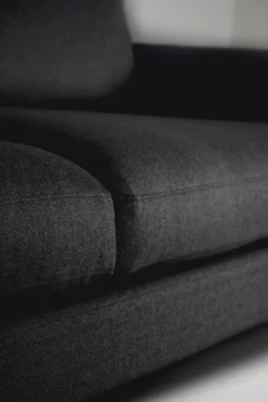 Sale Forms & Objects 3-sits soffa svart - 227x100x83 cm
