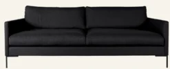 Sale Forms & Objects 3-sits soffa svart - 227x100x83 cm