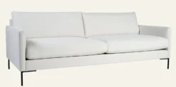 Forms & Objects 3-sits soffa vit - 227x100x83 cm