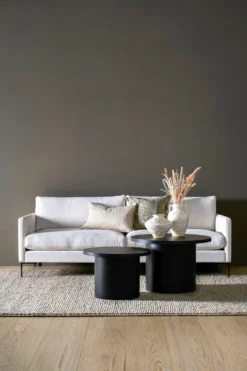 Forms & Objects 3-sits soffa vit - 227x100x83 cm