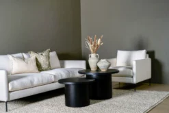 Forms & Objects 3-sits soffa vit - 227x100x83 cm