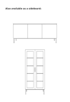 Clearance Forms & Objects Skåp natur - 75x40x175 cm