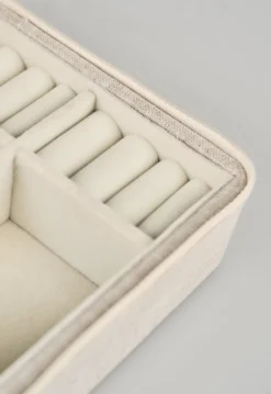 Outlet Smyckeskrin med dragkedja natur - 13x13 cm