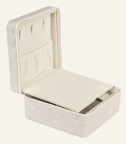 Outlet Smyckeskrin med dragkedja natur - 13x13 cm