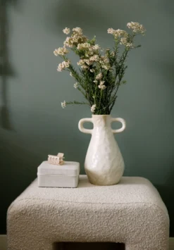 Outlet Smyckeskrin med dragkedja natur - 13x13 cm