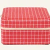 Discount Smyckeskrin med dragkedja röd - 13x13 cm