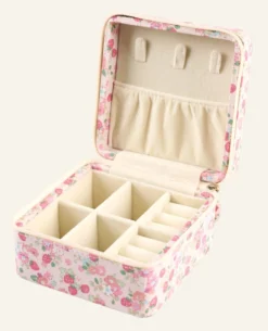Hot Smyckeskrin med dragkedja rosa - 11x11 cm