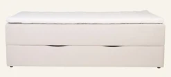 Best Säng med förvaring beige - 120x200x59 cm