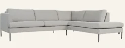 Clearance Forms & Objects Soffa divan höger beige - 269x220x80 cm