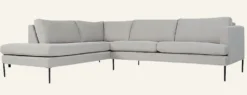 Online Forms & Objects Soffa divan vänster beige - 269x220x80 cm