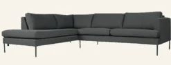 Hot Forms & Objects Soffa divan vänster grå - 269x220x80 cm