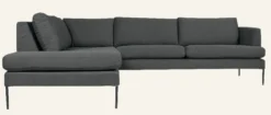 Hot Forms & Objects Soffa divan vänster grå - 269x220x80 cm