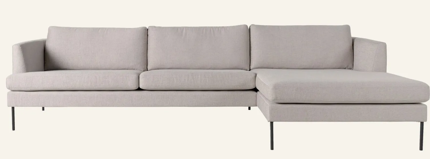 Forms & Objects Soffa schäslong höger beige - 300x156x80 cm