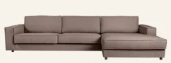 Hot Forms & Objects Soffa schäslong höger brun - 315x156x79 cm