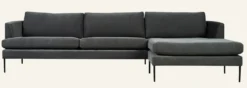 Best Forms & Objects Soffa schäslong höger grå - 300x156x80 cm