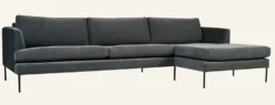Best Forms & Objects Soffa schäslong höger grå - 300x156x80 cm