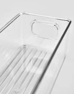 Best Nice & organized Stapelbar förvaringslåda transparent - 15x26x7,5 cm