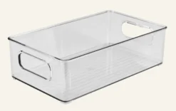 Best Nice & organized Stapelbar förvaringslåda transparent - 15x26x7,5 cm