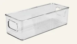 Best Nice & organized Stapelbar förvaringslåda transparent - 15x26x7,5 cm