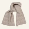 Best Stickad halsduk sand - 23x146 cm