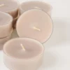 Outlet Stora värmeljus beige - 6x2 cm