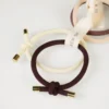 Outlet 4 st. scrunchies multi/beige - ø6cm