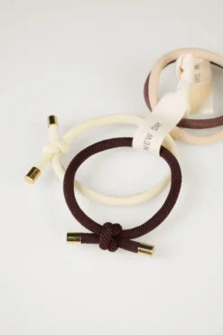 Outlet 4 st. scrunchies multi/beige - ø6cm
