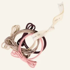 Outlet 4 st. scrunchies multi/rosa - ø6cm