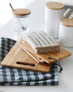 Outlet Local Chef 2 stycken skärbrädor natur - 20x14 cm