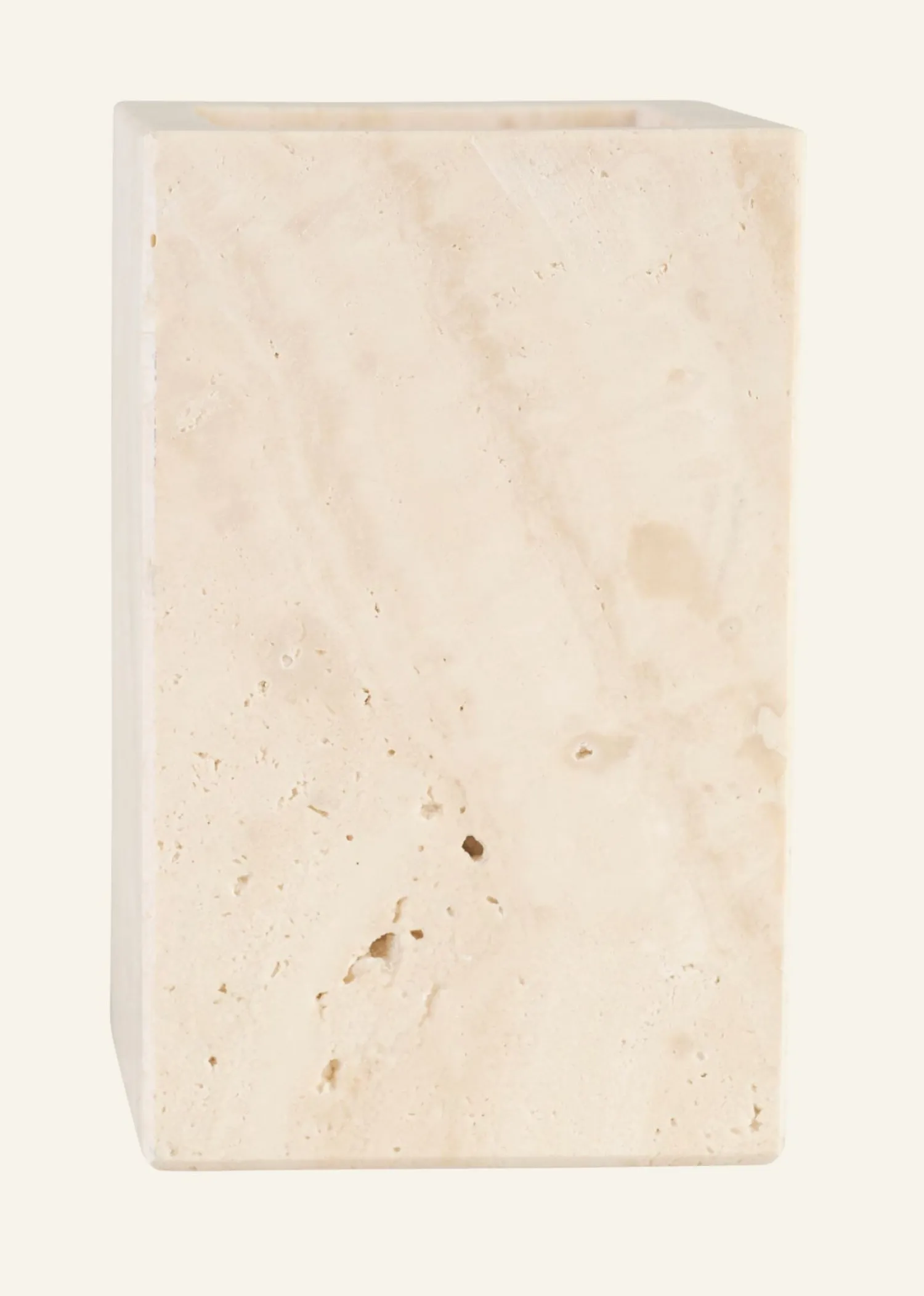 Hot Tandborsthållare beige - 7x7x11 cm