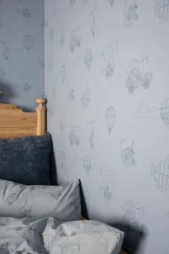 Online Tapet blå - 53 cm x10,5 m