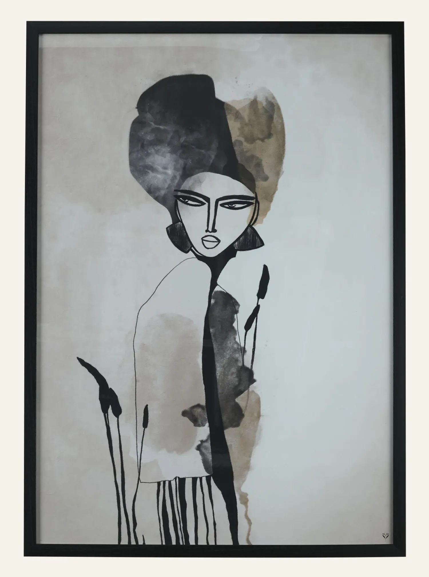 Clearance Voyage Tavla svart - 70x100 cm