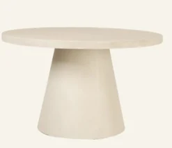 Sale Forms & Objects Trädgårdsbord creme - Ø125x70 cm