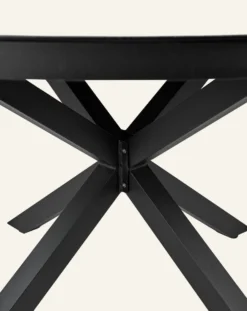 Trädgårdsbord svart - ø140