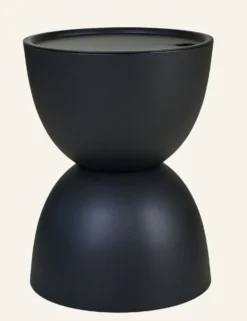Discount Forms & Objects Trädgårdsbord svart - h46 cm ø34
