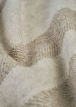 Online Premium Collection Ullpläd beige - 130x170 cm
