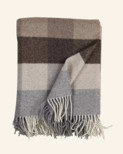 Outlet Premium Collection Ullpläd multi/beige - 130x170 cm