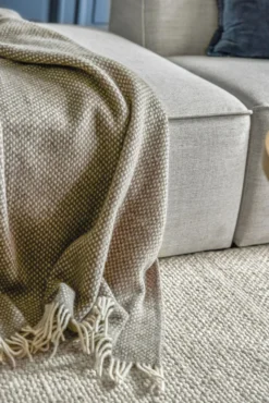 Discount Ullpläd taupe - 130x170 cm