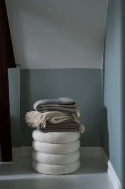 Outlet Ullpläd taupe - 130x170 cm
