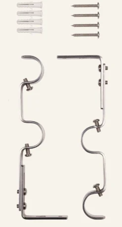 Clearance Väggfästen stål - 22/25 cm