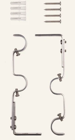 Clearance Väggfästen stål - 22/25 cm