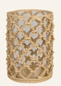 Discount Värmeljushållare beige - 10,7x10,7x15 cm
