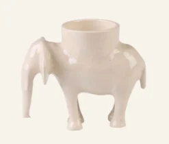 Hot Värmeljushållare beige - 11x6,5x9 cm