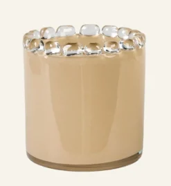 Discount Värmeljushållare taupe - 10,5x10,5x10,5 cm